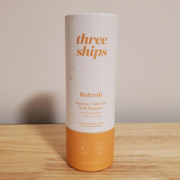 Three Ships Other - Three Ships Refresh Papaya + Salicylic Acid Cleanser, 3.4 fl oz / 100ml
